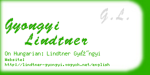 gyongyi lindtner business card